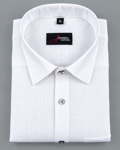 Linen White Colour Shirts for Men