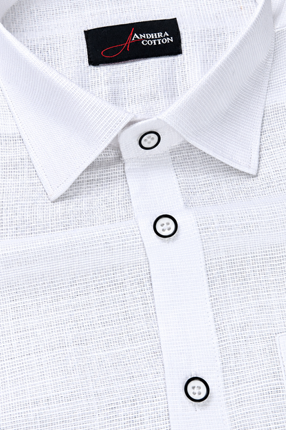 Casa Linen White Colour Shirts for Men