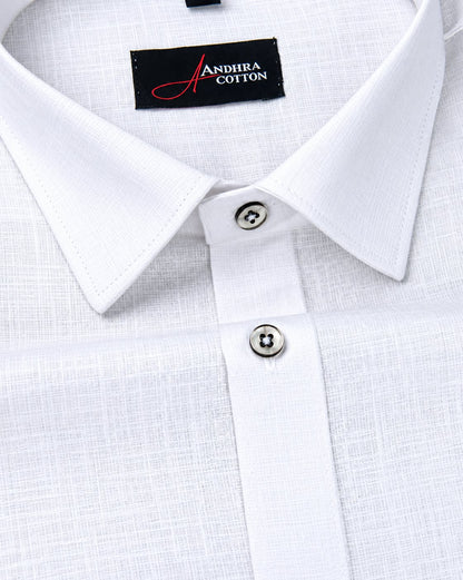 Linen White Colour Shirts for Men