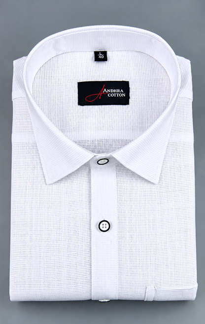 Casa Linen White Colour Shirts for Men