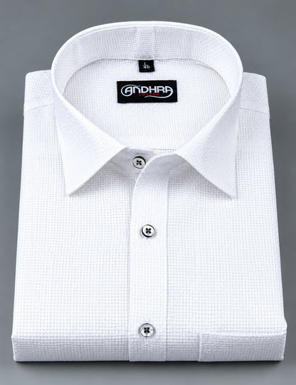 Matty Jute Linen White Colour Shirts for Men