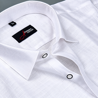 Casa Linen White Colour Shirts for Men